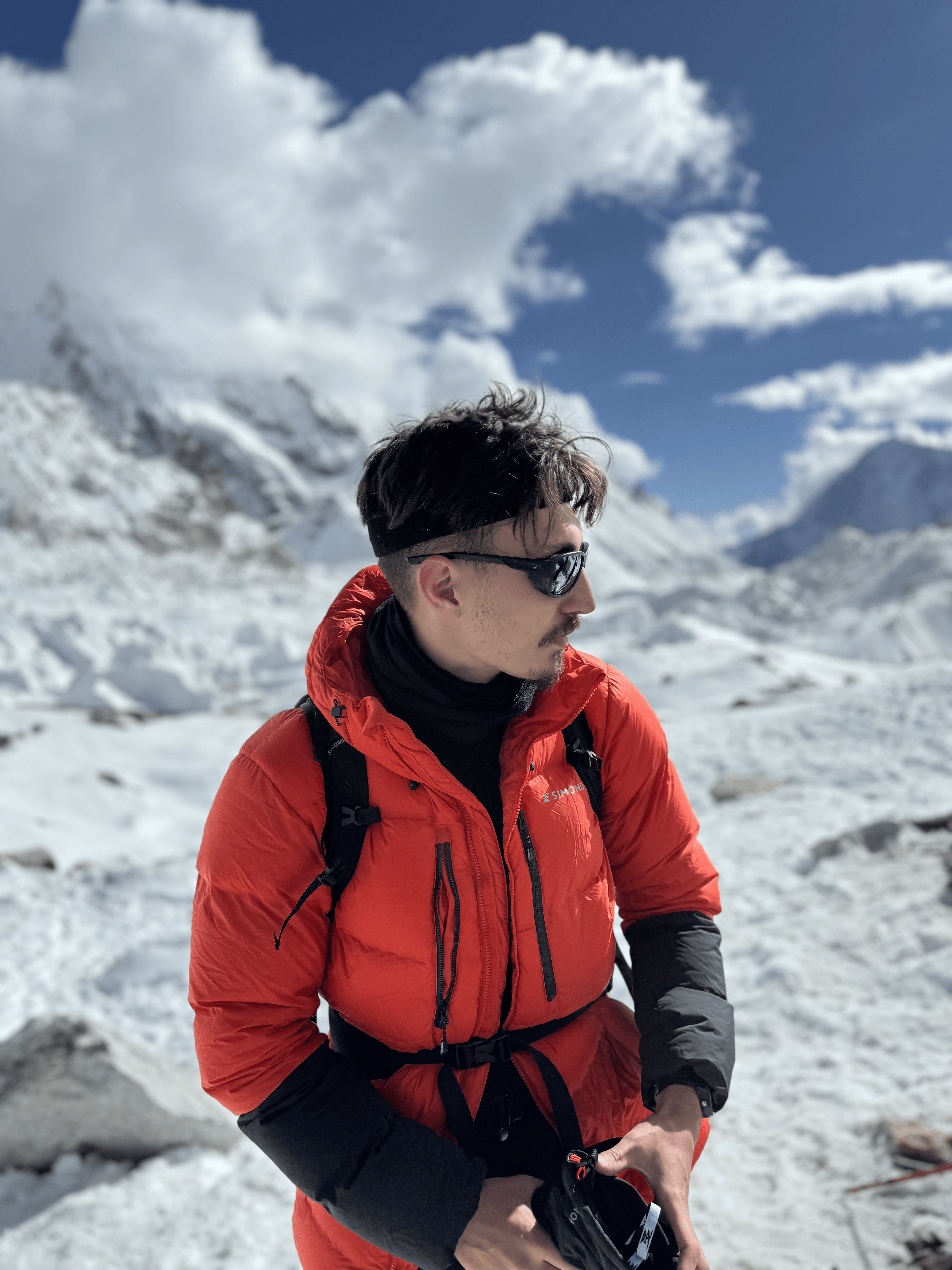George Moldovan exploring the mountains