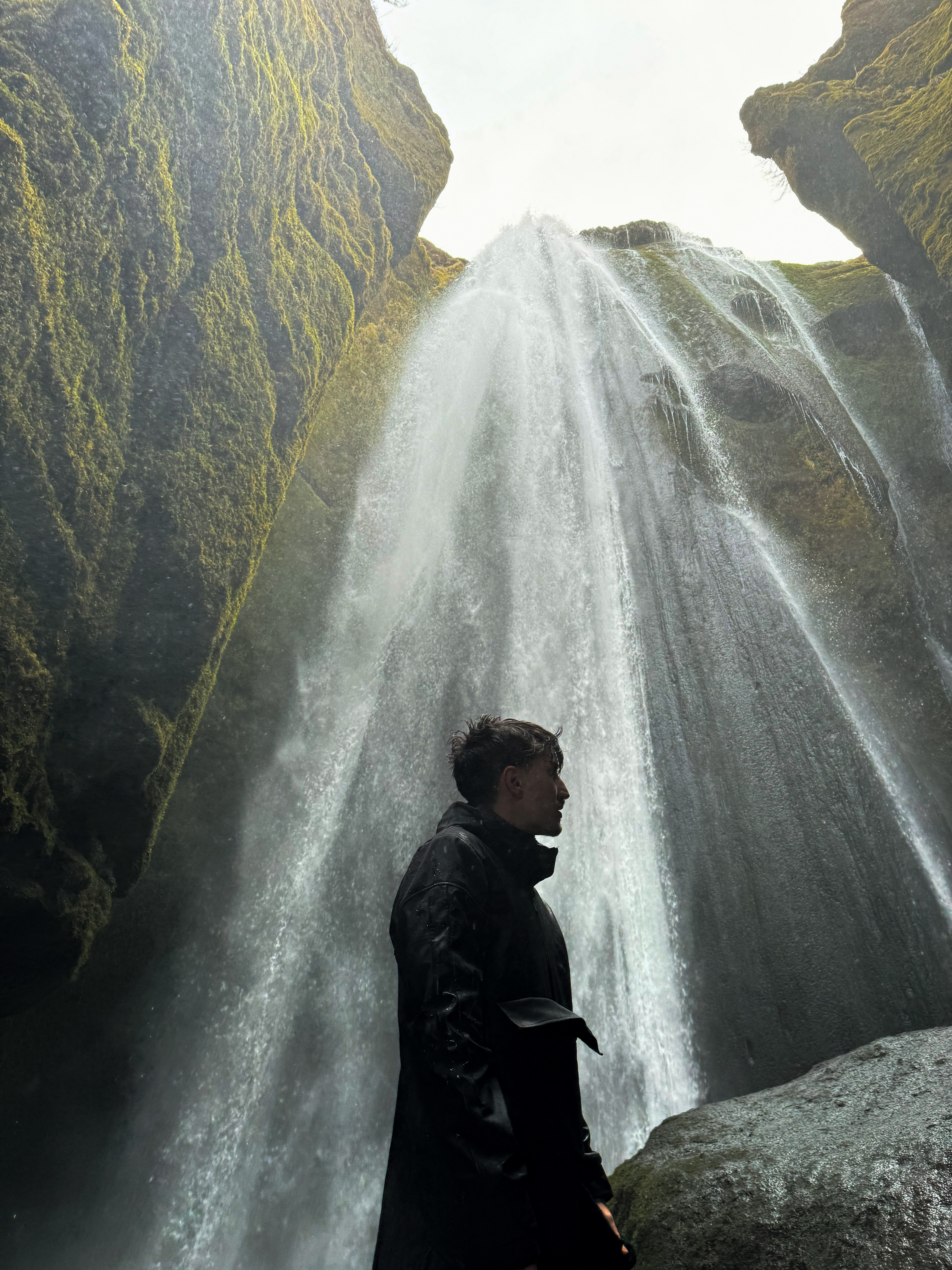 George exploring a mountain landscape