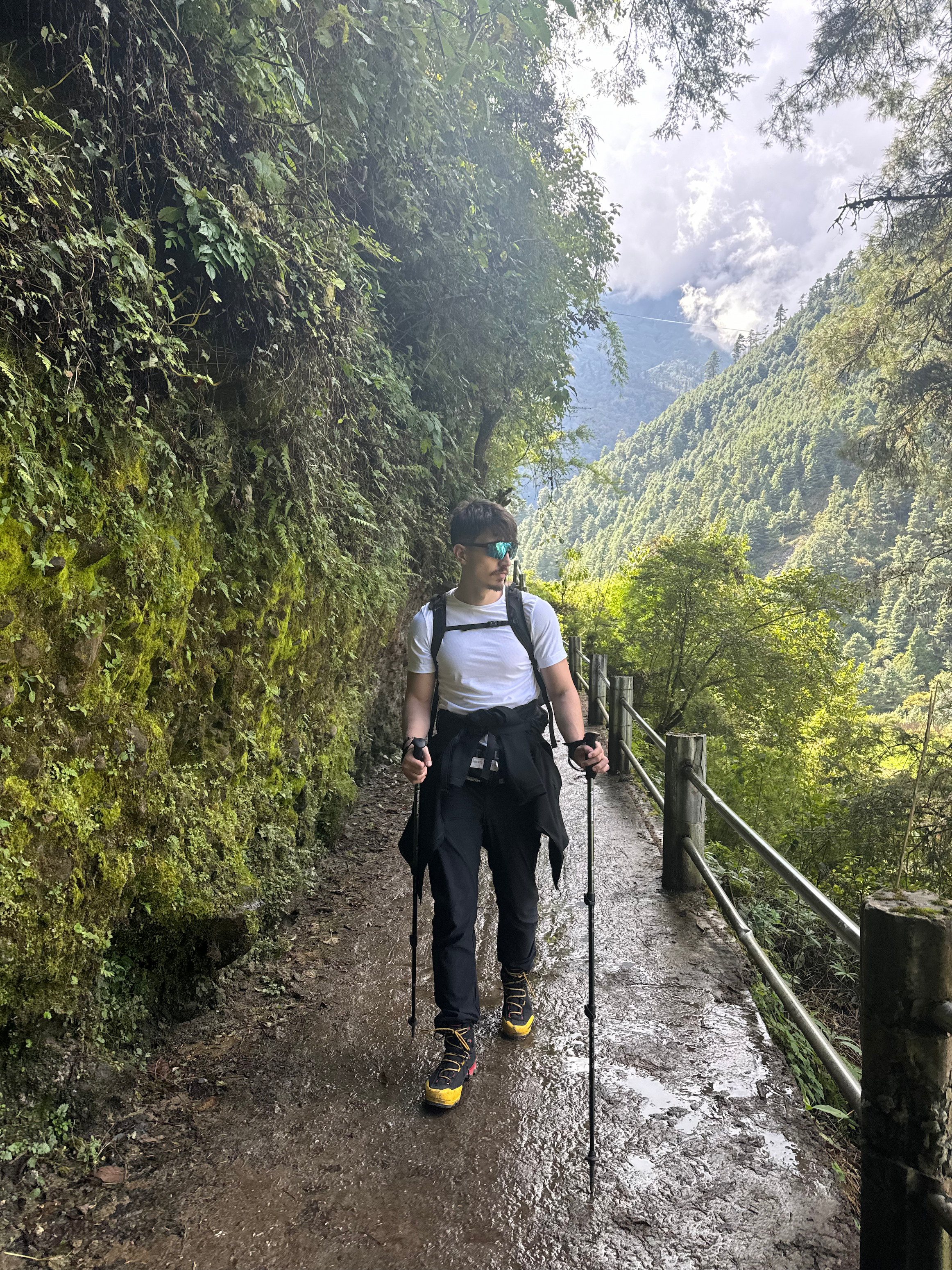 Trekking through the Himalayas
